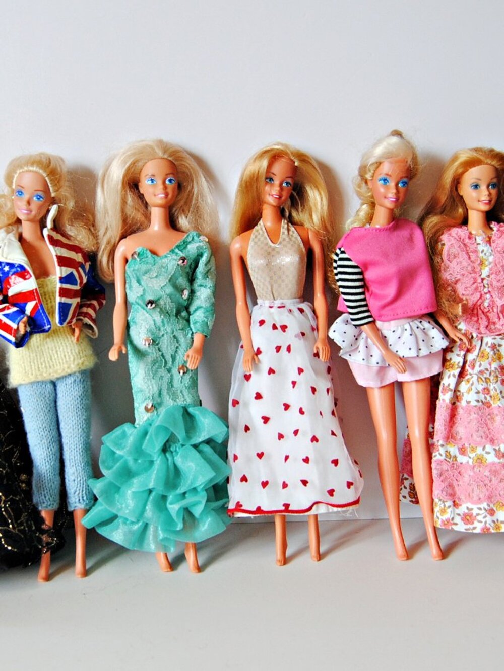 Vintage Mattel Barbie Doll Lot of 7 Made in Malaysia, Philippines